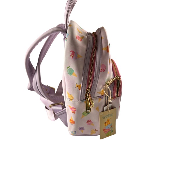 Loungefly Pokemon Ice Cream Acid Wash Mini Backpack Lavender Purple NEW - Picture 9 of 16